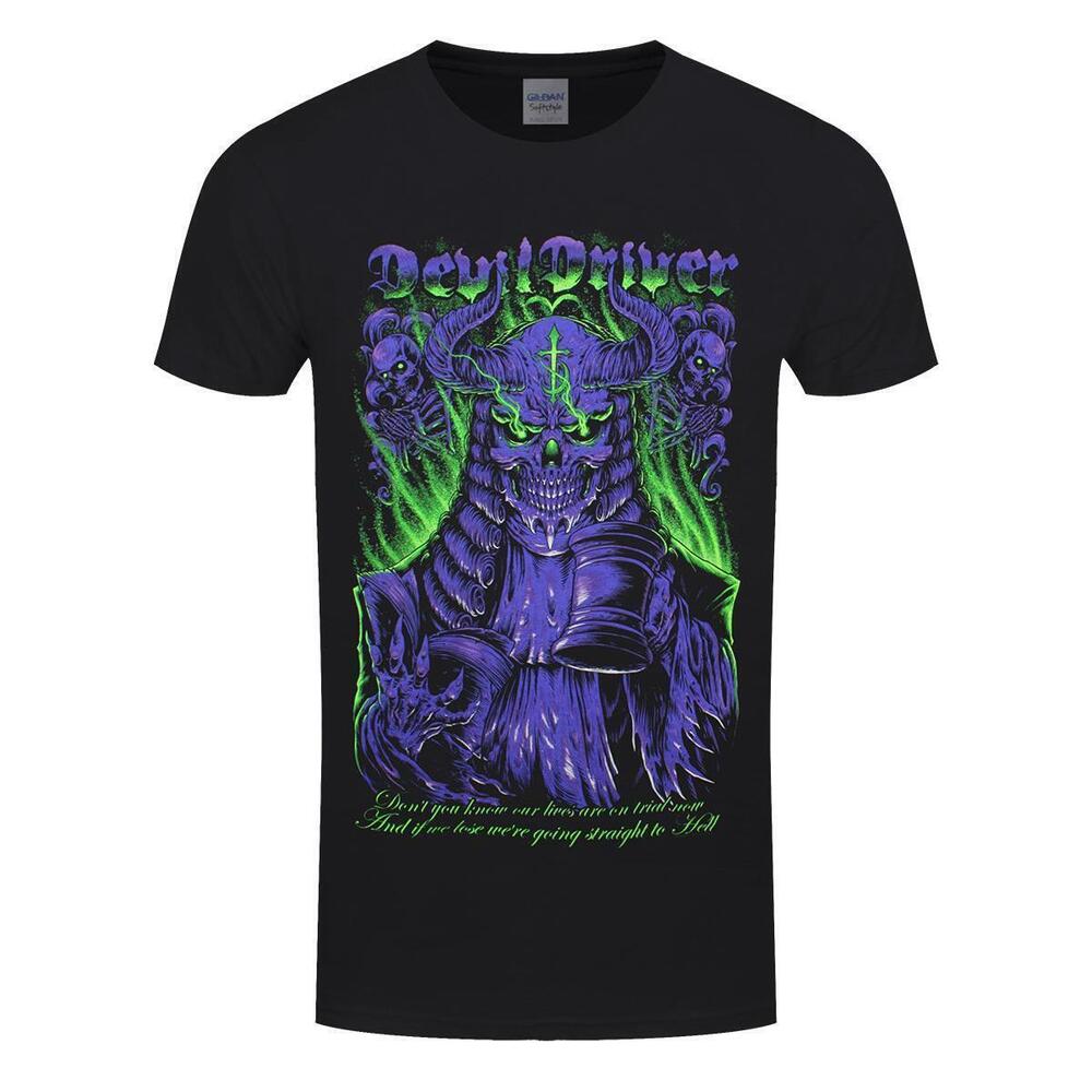 Devildriver Judge Neon Mens Black Tshirt